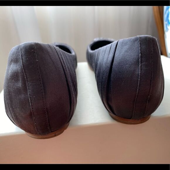 Vera Wang Lavender Ballet Flats Grey Rushed Fabric Size 7 Balletcore Nordstrom - Picture 11 of 12